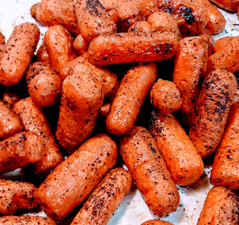 Coffee and Vermont Maple Syrup Roasted Carrots