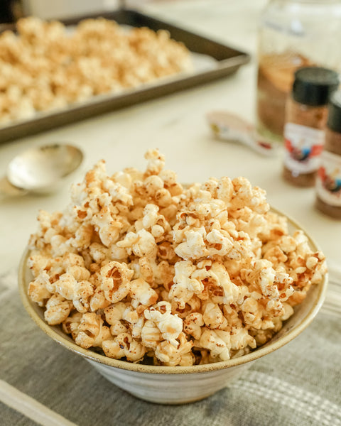 Maple Smoked Honey Crunch Popcorn