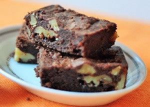 No Bake Coffee Date Nut Brownies