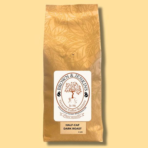 Half-Caf Dark Roast Coffee - 2 LB Bag